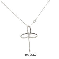 Collar Recarlo Mujer Croce in Oro Diamante 0.05 Ct XD 234/B - XD 234/B